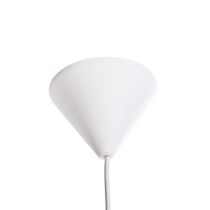 Pendant Lamp White Beige Double Shade Modern Light