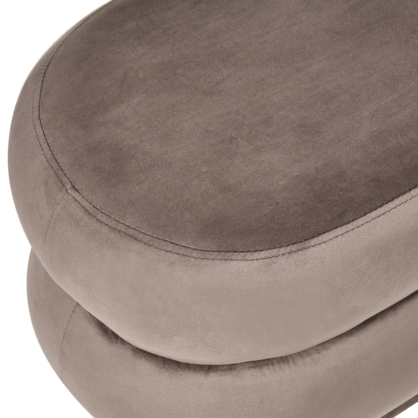 Plush Velvet Upholstered Bed Bench Dark Brown