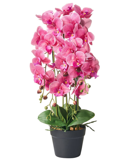 Orchidea Plant Artificial Pink Orchid 65cm Realistic Foliage Decor
