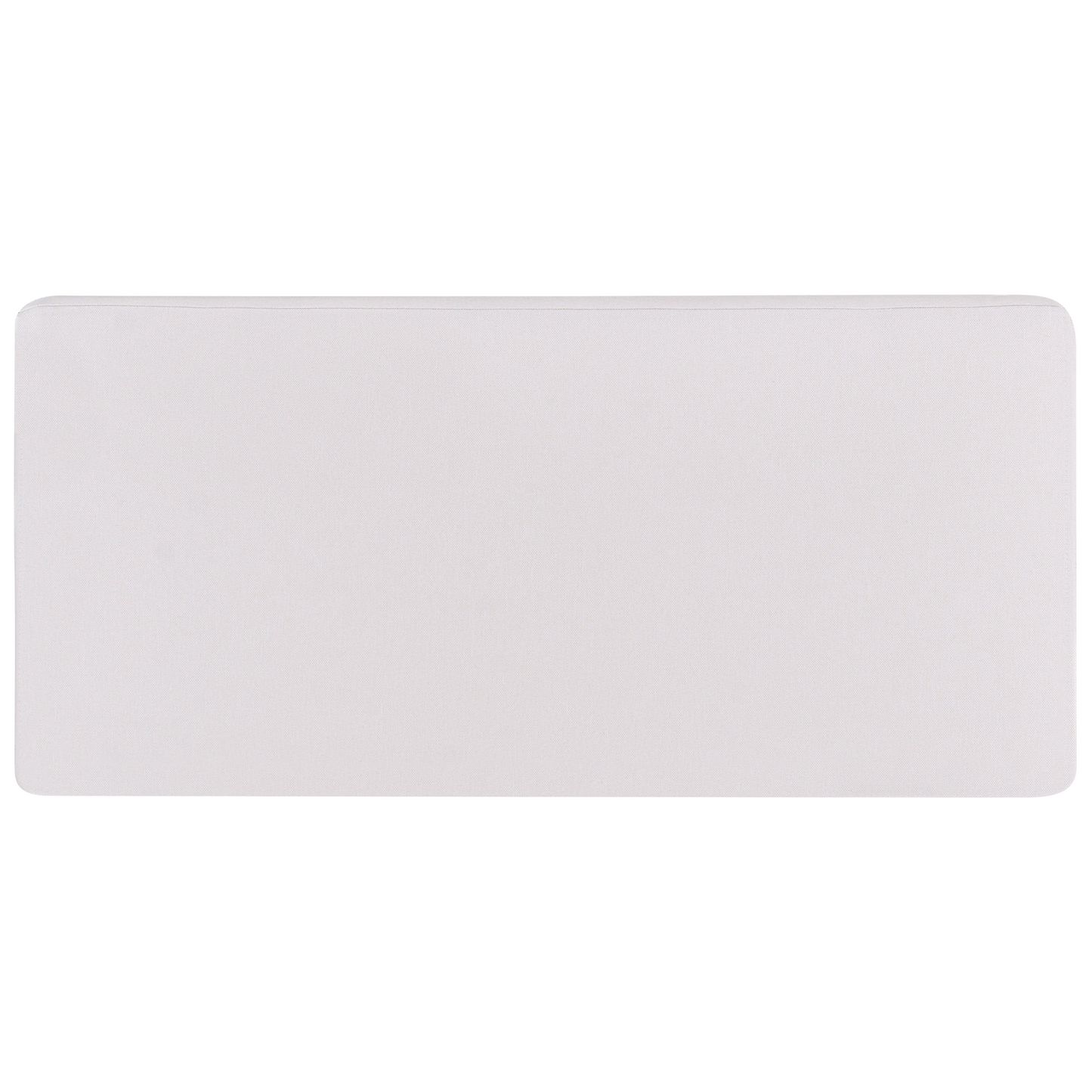 Outdoor Garden Sofa Extension Module Light Beige Synthetic Frame With Cushions Modern Armless Design