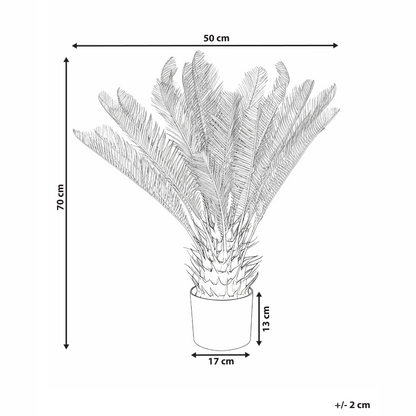 Artifical Gold Palm Tree 70cm Decorative Potted Plant