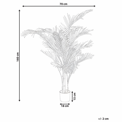 Artifical Gold 160cm Potted Artificial Plant Luxury Fake Palm