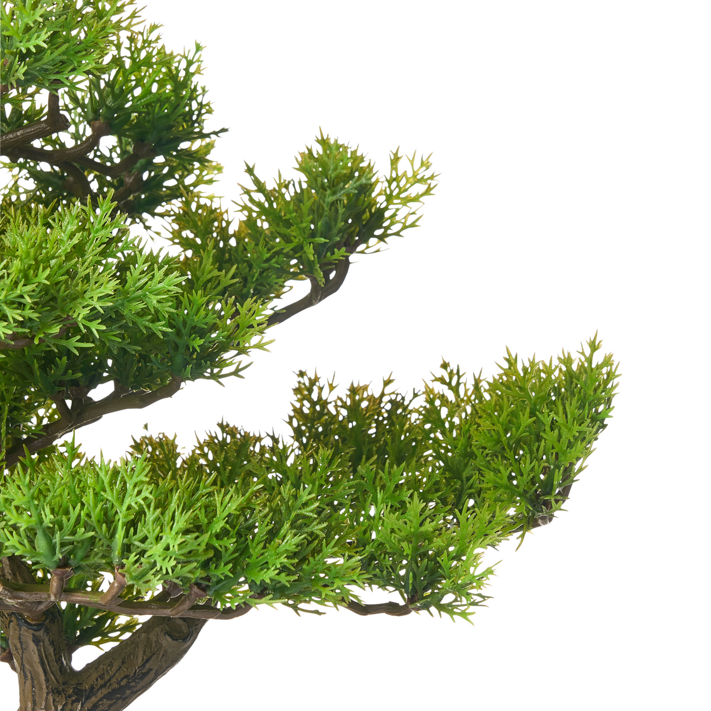 Bonsai Artificial Potted Plant 37cm Green And Black Decor