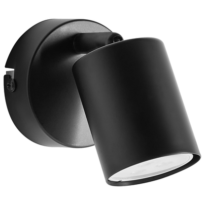 Two Pack Black Metal Wall Lamps Industrial Spotlight With Adjustable Shades