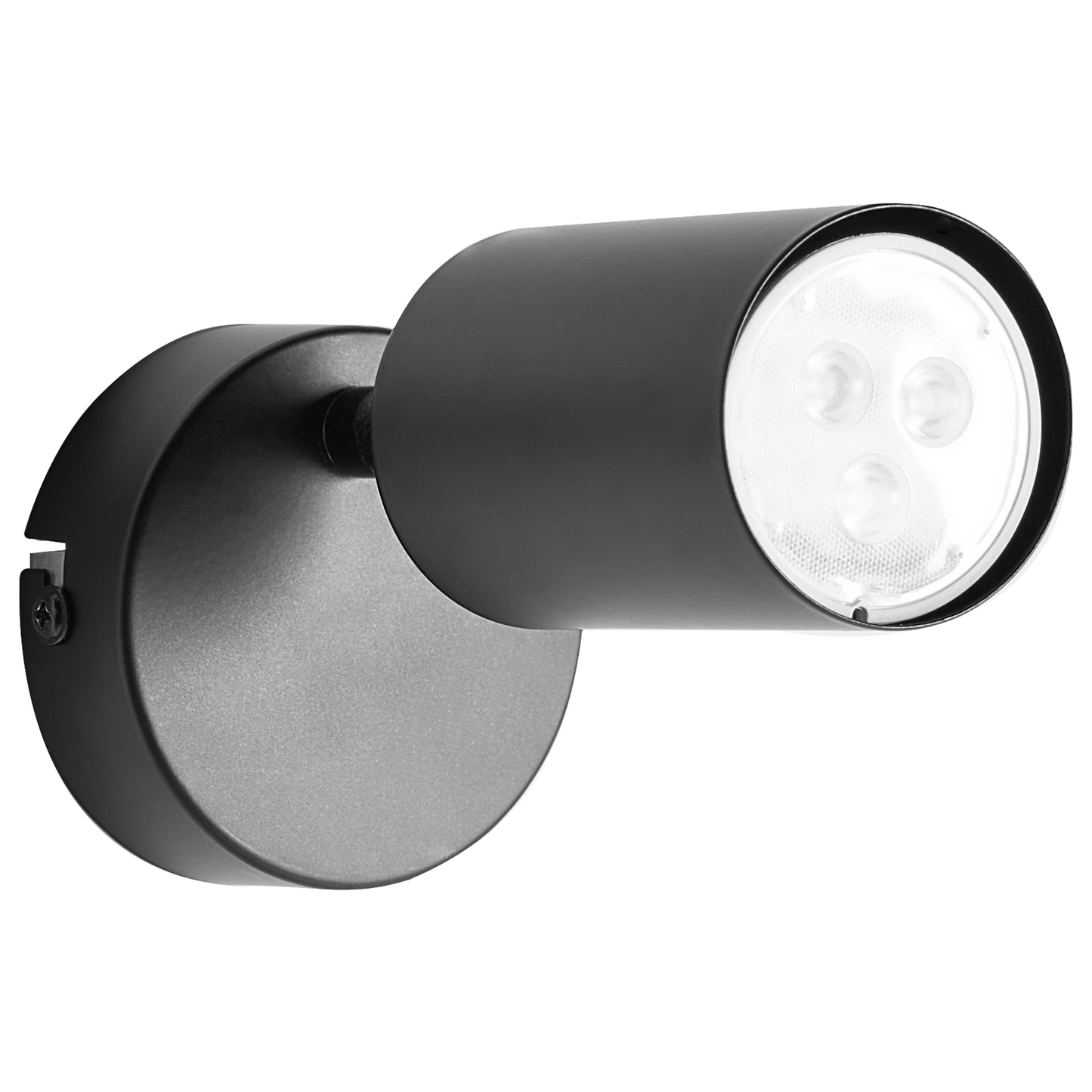 Two Pack Black Metal Wall Lamps Industrial Spotlight With Adjustable Shades