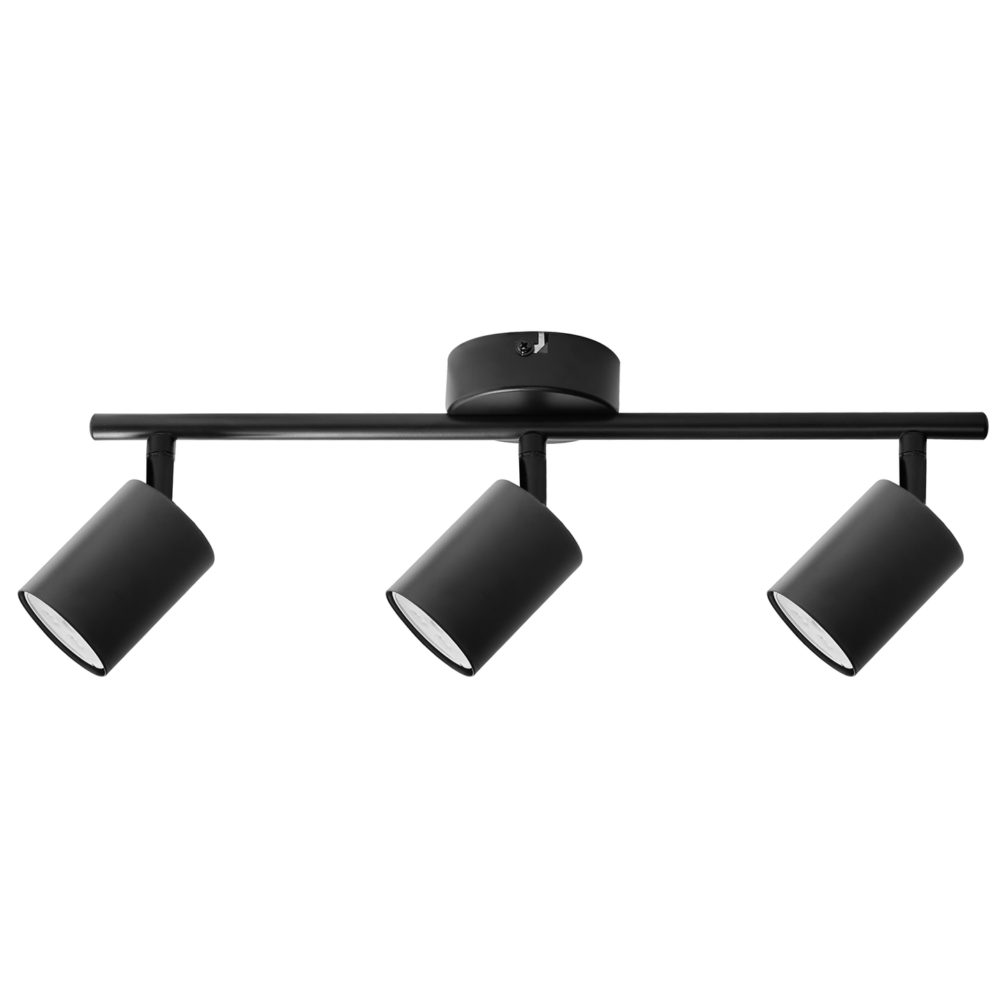 3 Light Spotlight Black Metal Ceiling Lamp With Industrial Style And Adjustable Shades