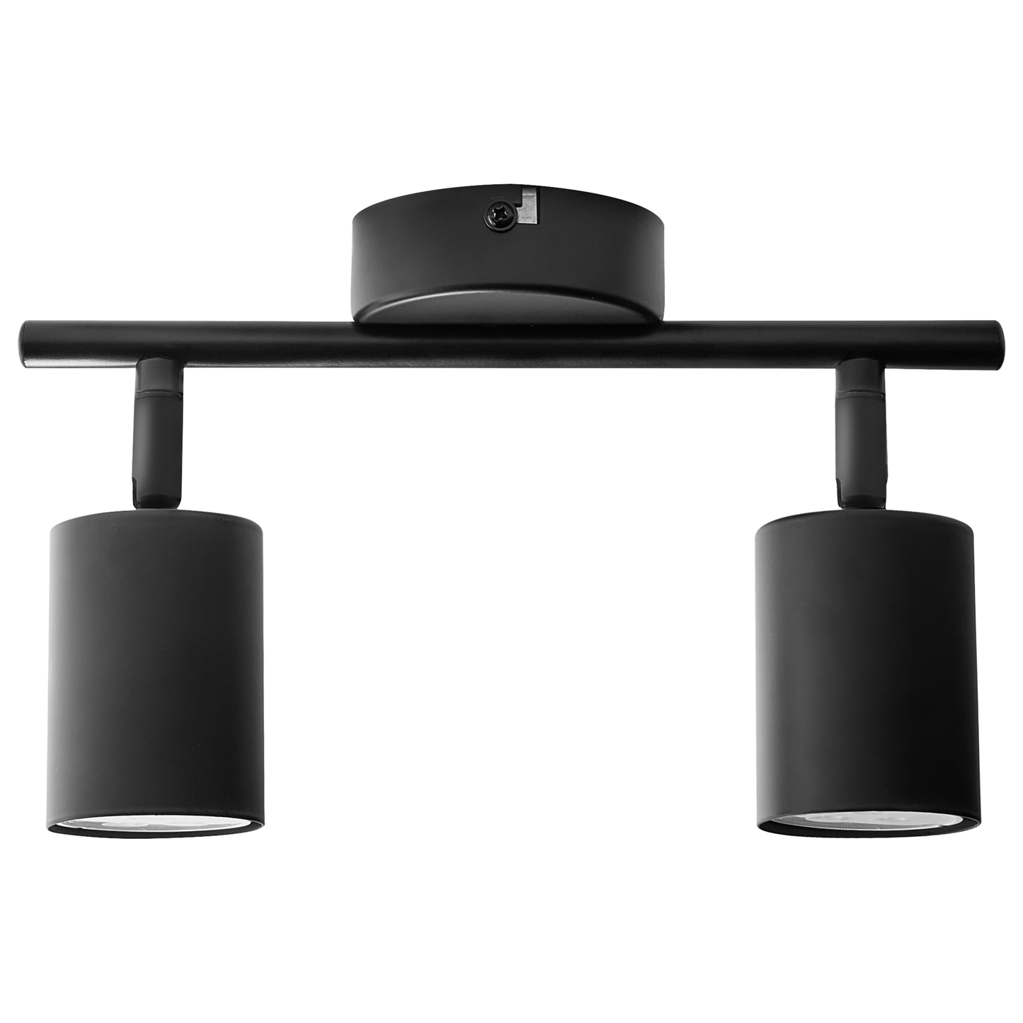 2 Light Spotlight Black Metal Ceiling Lamp Industrial Style