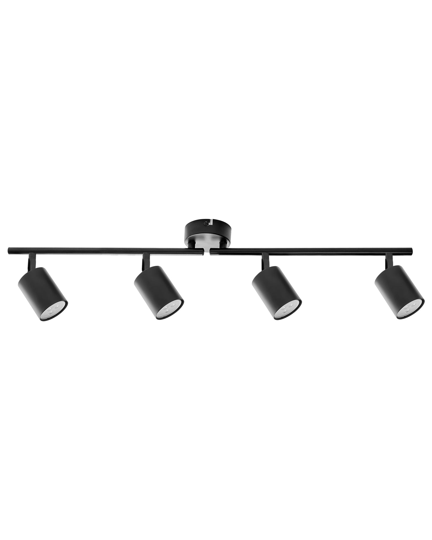 Four Light Black Industrial Spotlight Ceiling Lamp