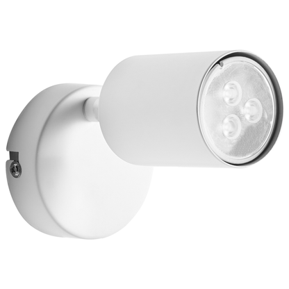 Two-Pack White Metal Industrial Wall Lamps