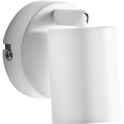 Two-Pack White Metal Industrial Wall Lamps