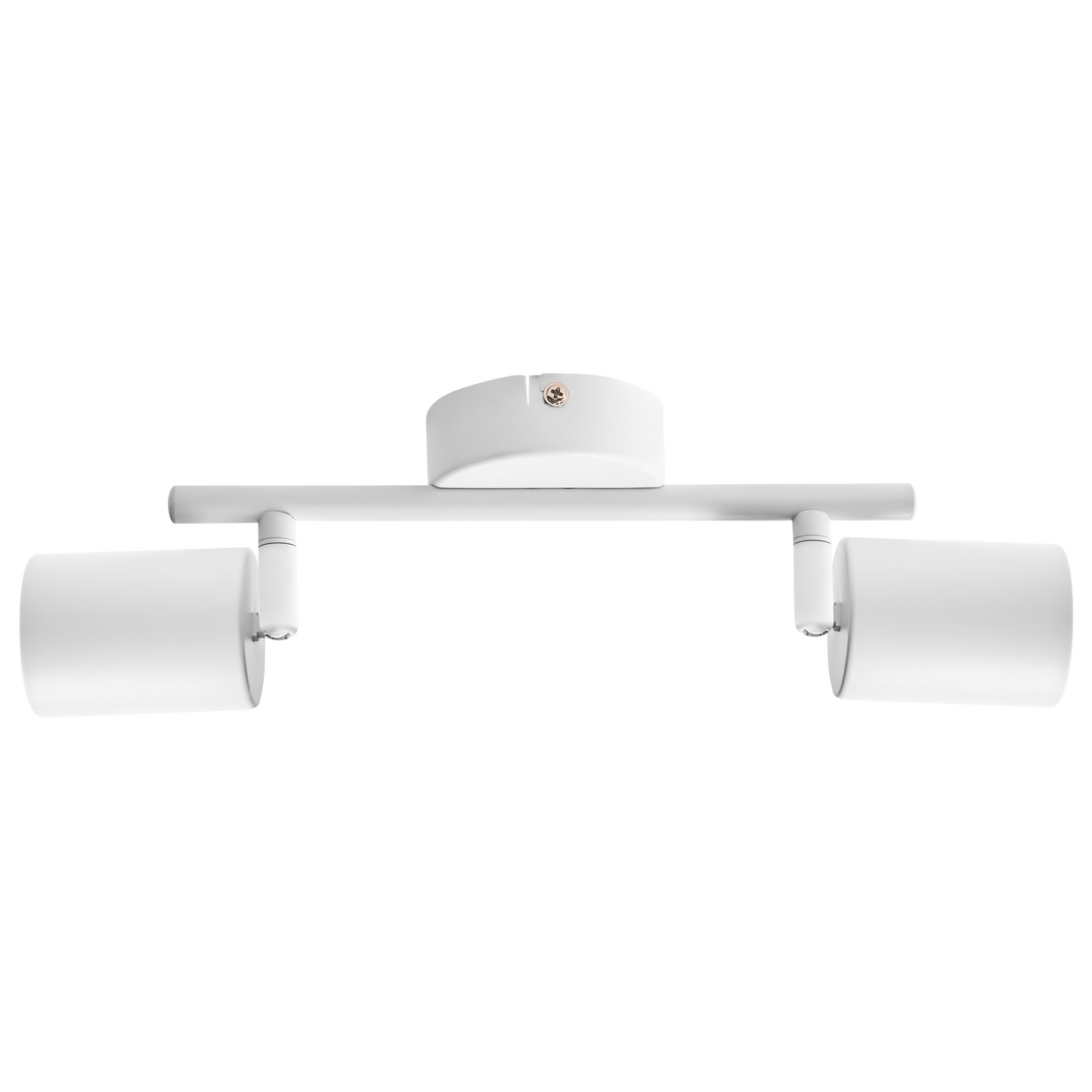 2 Light Spotlight Ceiling Lamp White Metal Industrial