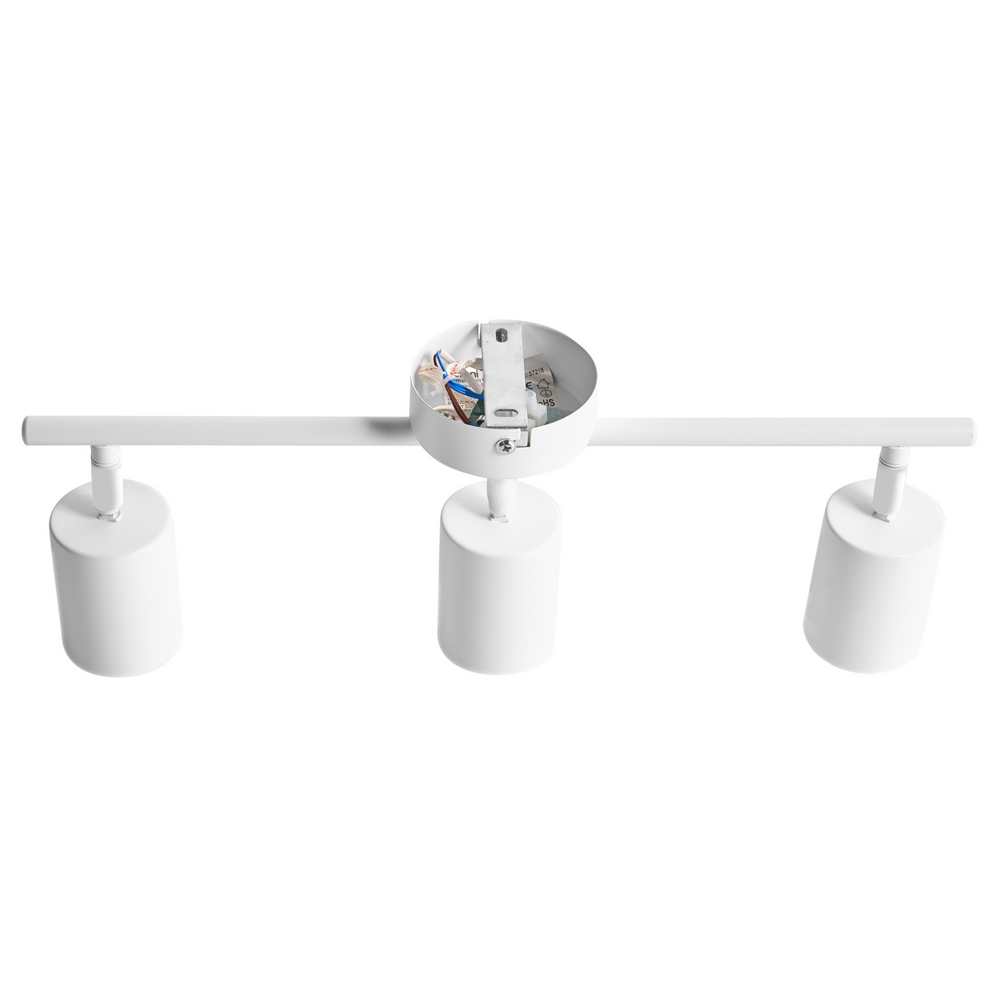 3 Light Spotlight Ceiling Lamp White Metal Industrial