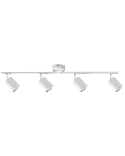2 Light Spotlight Ceiling Lamp White Metal Industrial