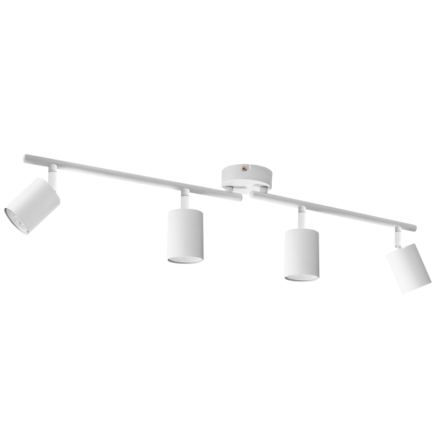 2 Light Spotlight Ceiling Lamp White Metal Industrial