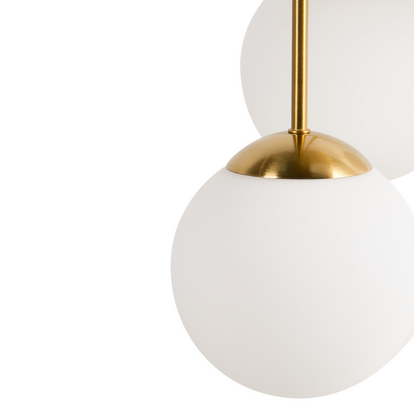 Five-Light Brass Ball Ceiling Lamp Modern Minimalist Fixture For Living Room