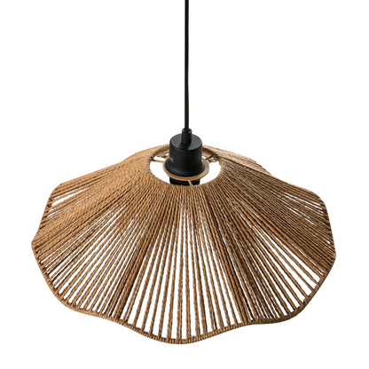Pendant Lamp Natural Handmade Paper Shade Rustic Boho