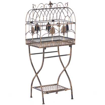 IronNest Plant Shelves Set Of 2 Black Metal