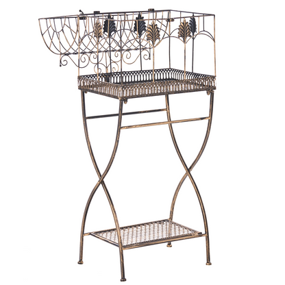 IronNest Plant Shelves Set Of 2 Black Metal