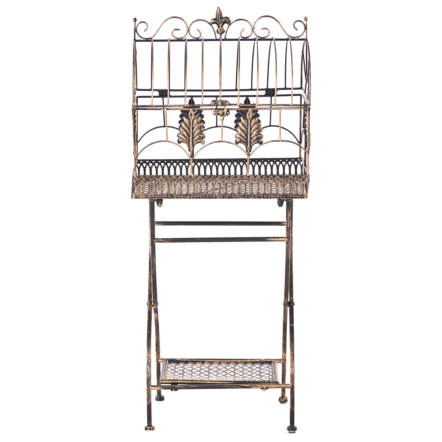 IronNest Plant Shelves Set Of 2 Black Metal