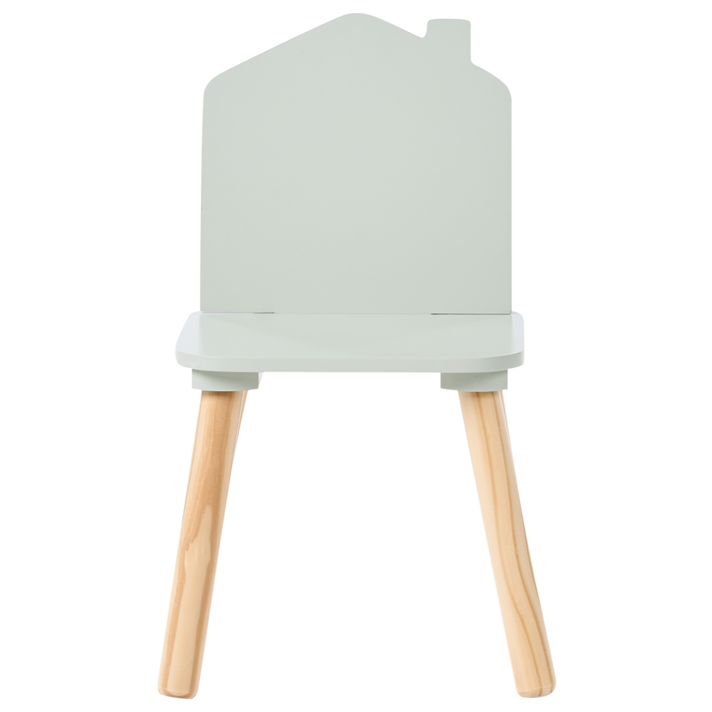 BrightNest Kids 2 Seater Table and Chairs Set with Chalkboard Top in Light Green