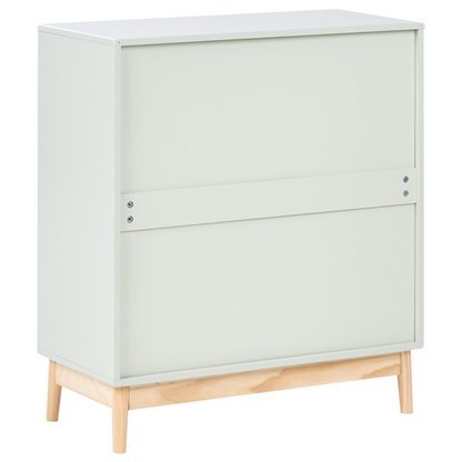 LunaNest Changing Table Dresser Light Green MDF With Drawers