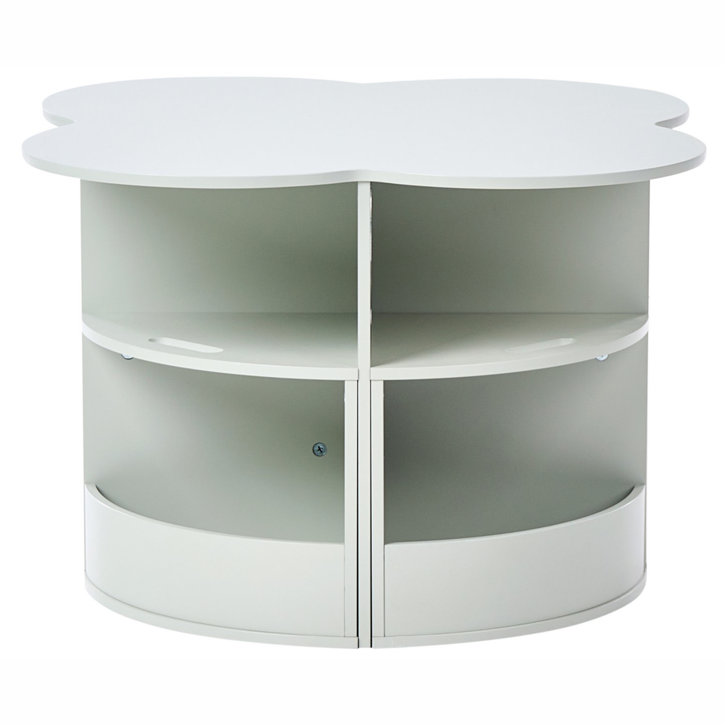 BrightNest 4 Seater Kids Table And Chairs Set Light Green Storage