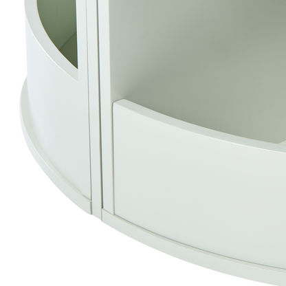 BrightNest 4 Seater Kids Table And Chairs Set Light Green Storage