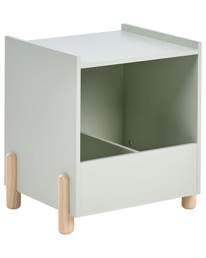 LittleNest Bedside Table Nightstand Light Green OpenShelf Storage