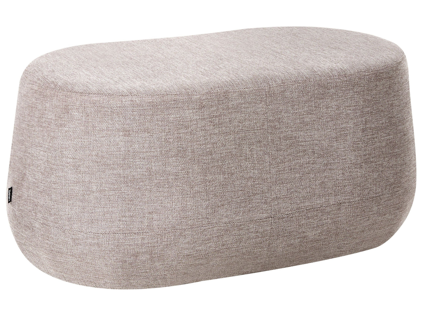 Taupe Fabric Upholstered Bed Stool Pouffe