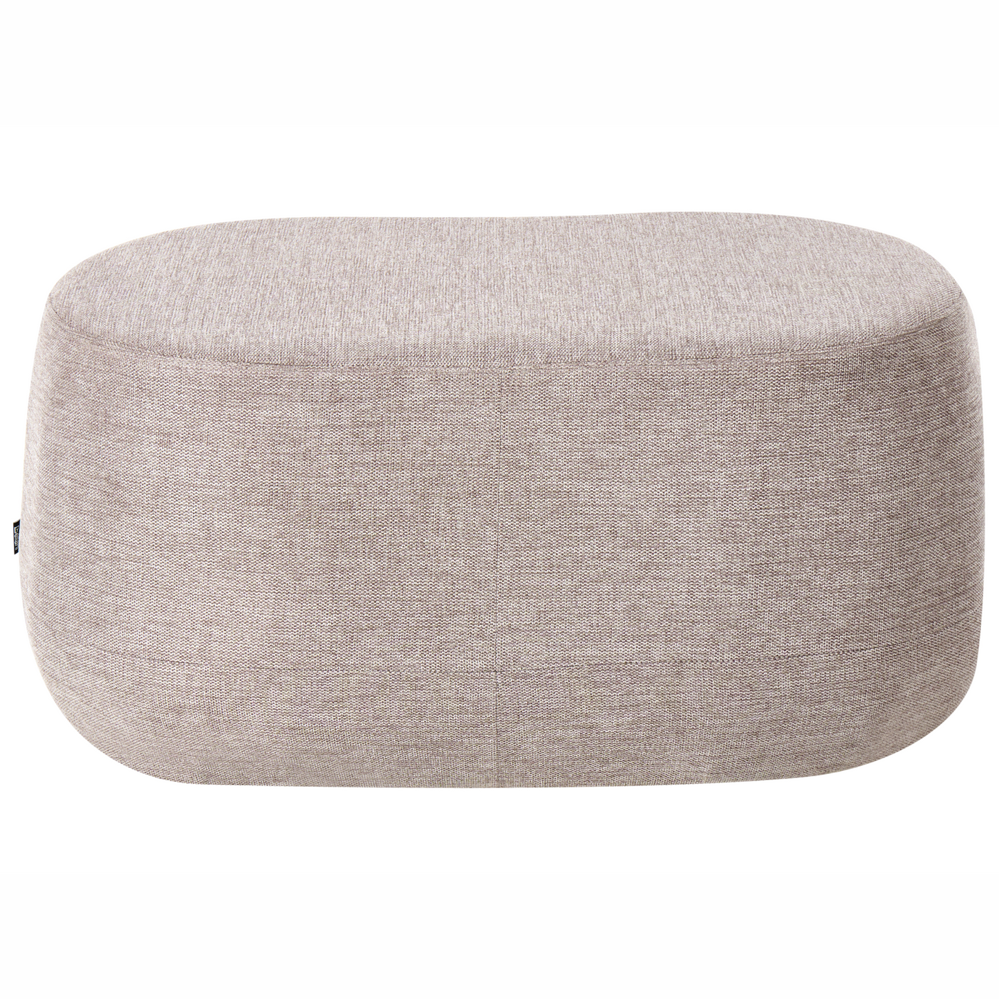 Taupe Fabric Upholstered Bed Stool Pouffe