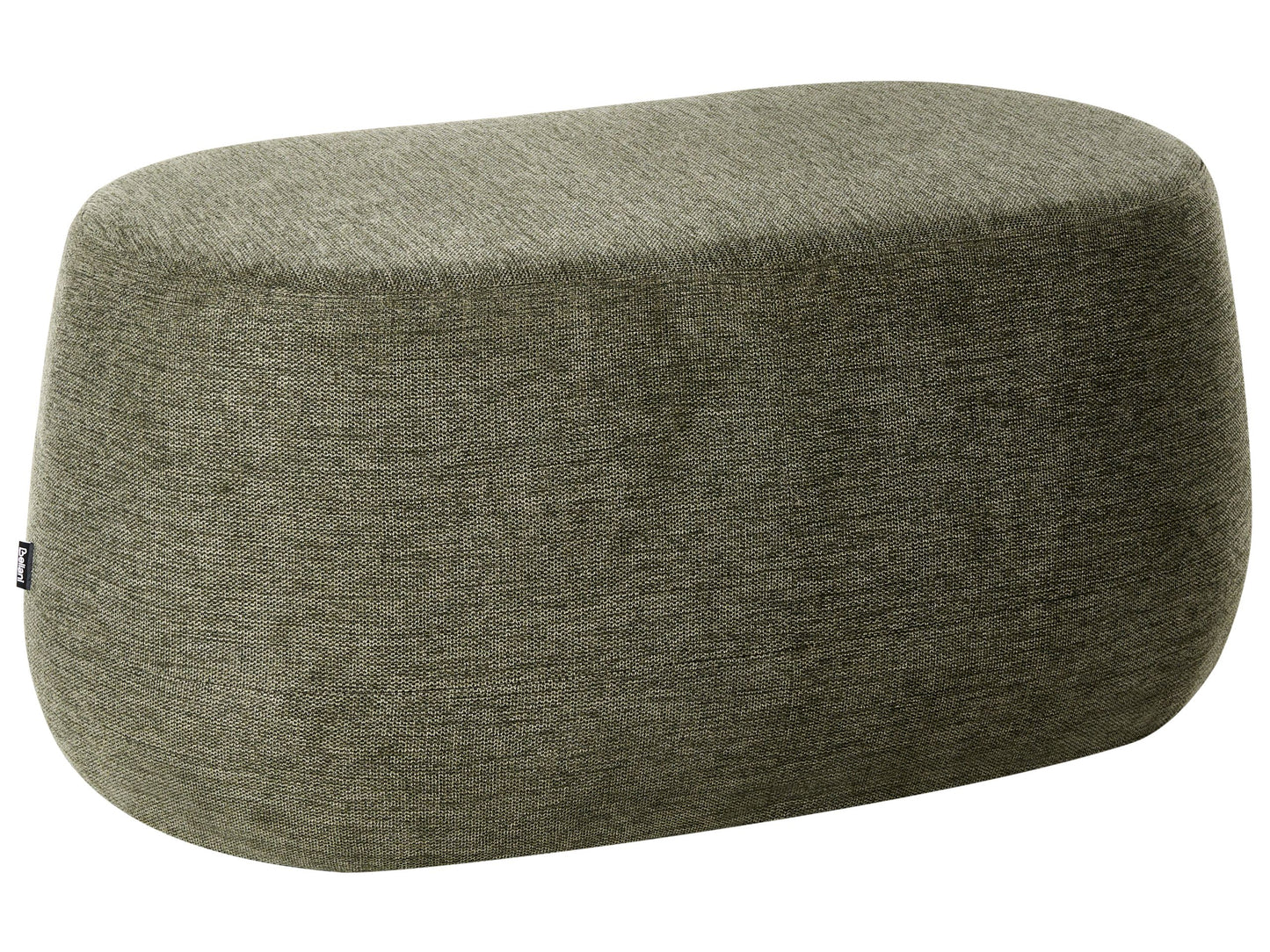 Luxo Living Dark Green Fabric Upholstered Accent Bench