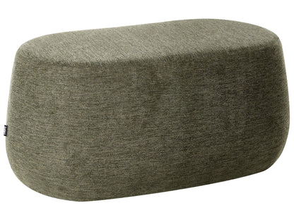 Luxo Living Dark Green Fabric Upholstered Accent Bench