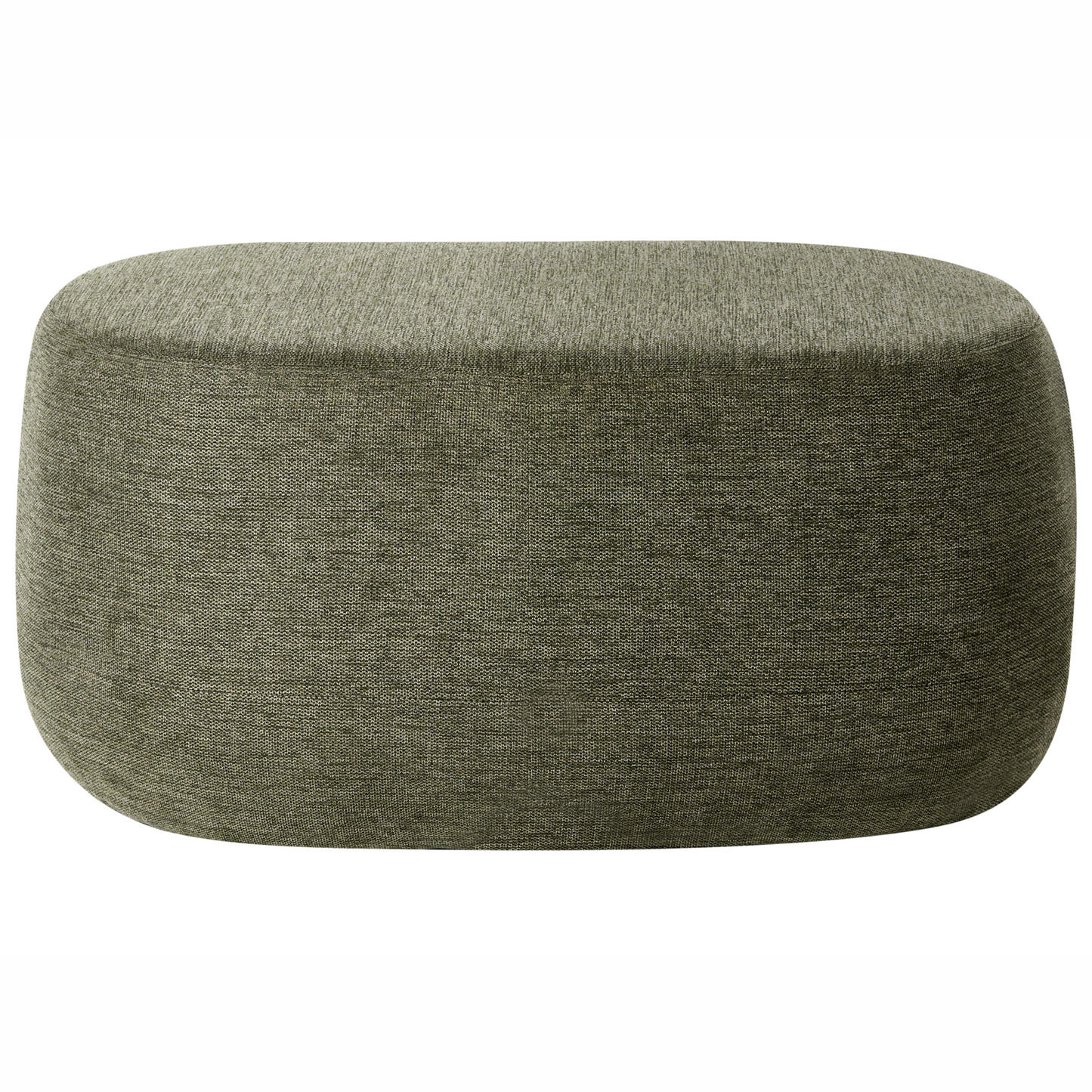 Luxo Living Dark Green Fabric Upholstered Accent Bench