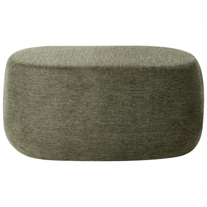 Luxo Living Dark Green Fabric Upholstered Accent Bench