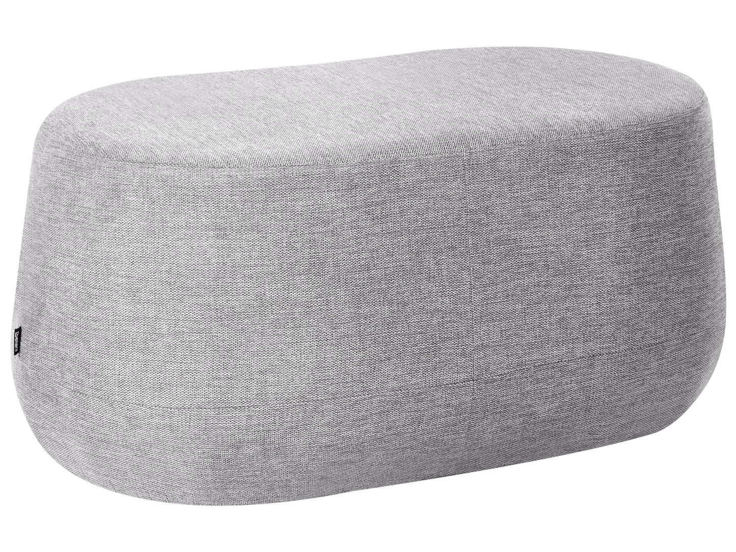 Light Grey Fabric Upholstered Accent Bench Stool