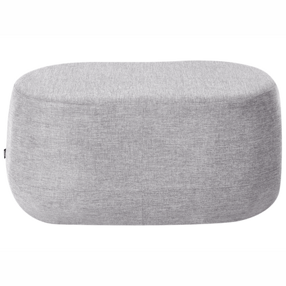 Light Grey Fabric Upholstered Accent Bench Stool