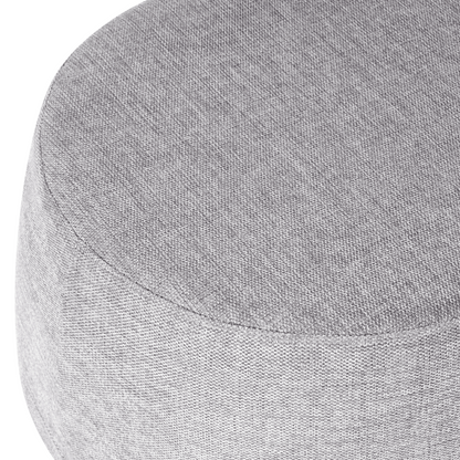 Light Grey Fabric Upholstered Accent Bench Stool