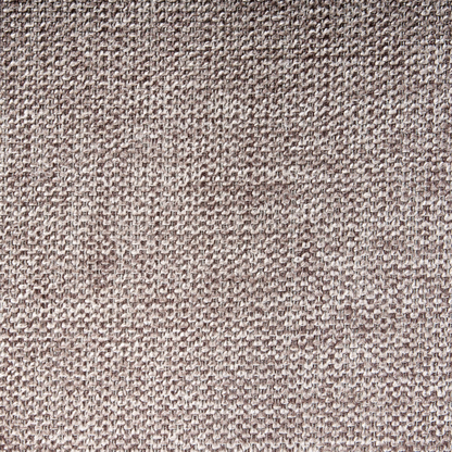 Pouffe Light Brown Taupe Upholstered Round Drum Ottoman