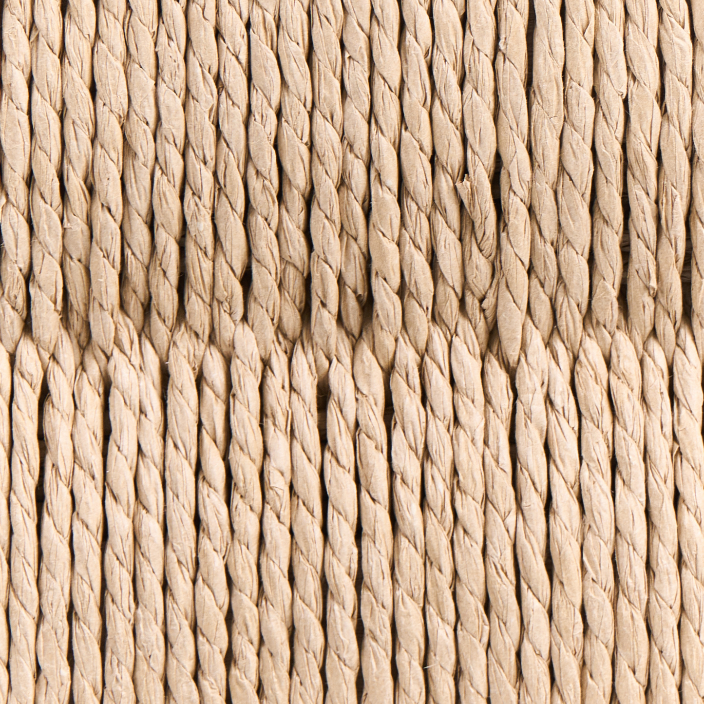 Console Table Two Drawer Light Brown Particle Board With Paper Rope Fronts Modern Boho Living Room