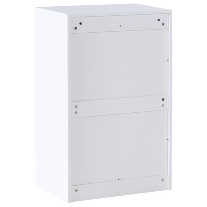 NordicLuxe Sideboard White 5 Drawer Chest MDF Storage Unit Scandinavian Style Modern Living Room Storage Cabinet