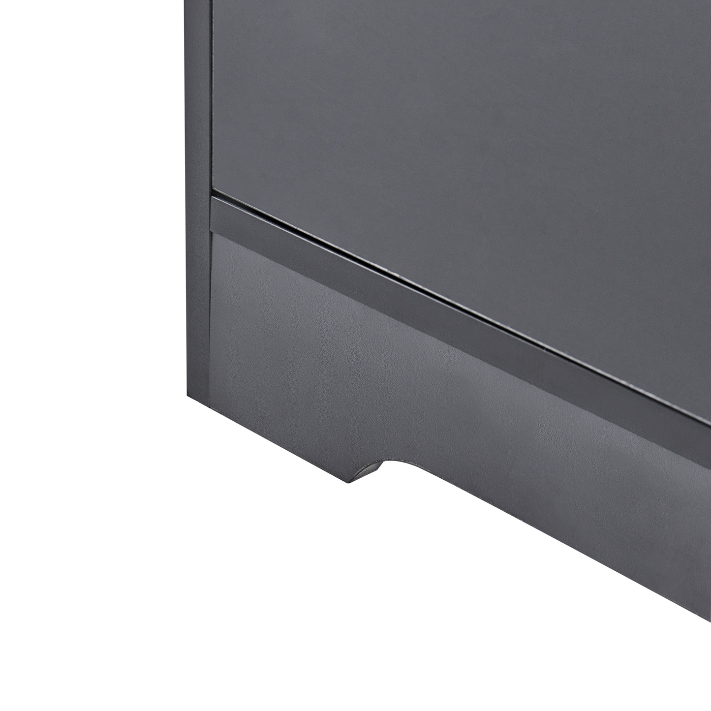 ScandiNest Black Five Drawer Sideboard MDF Storage Unit in Scandinavian Style for Modern Living