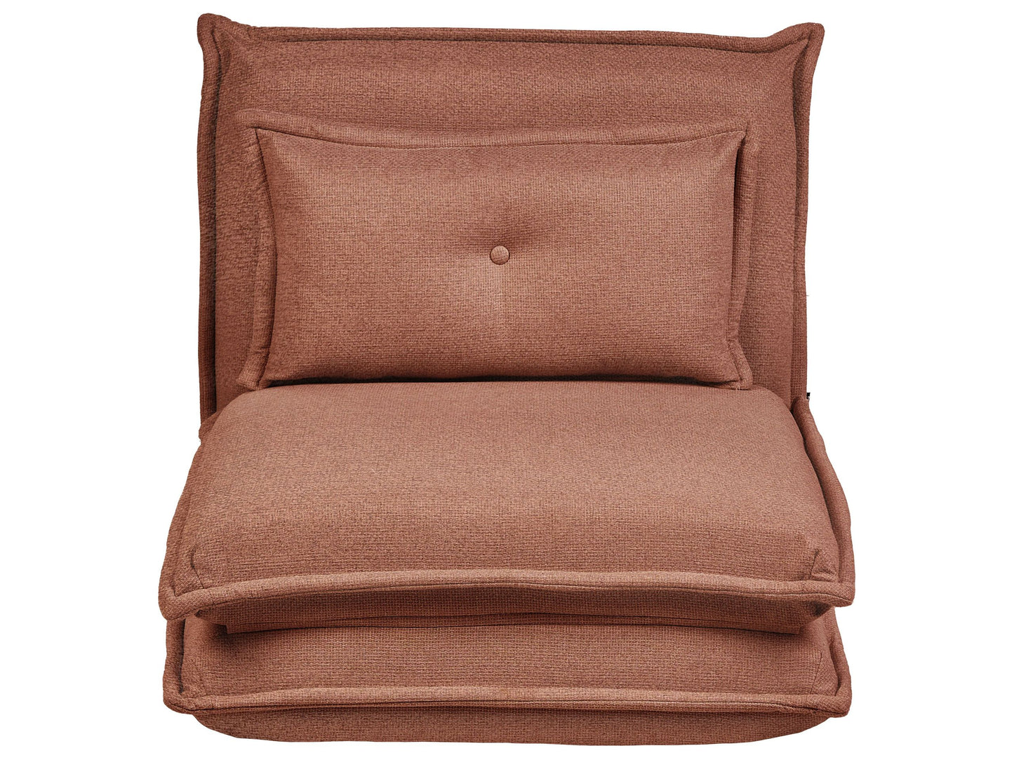Brown Fabric Sofa Bed Floor Chair Single Sleeper Cushion