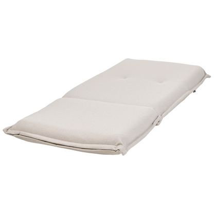 Sofa Bed Floor Chair Off White Fabric Upholstery Single Sleeper 6 Position Backrest Modern Design