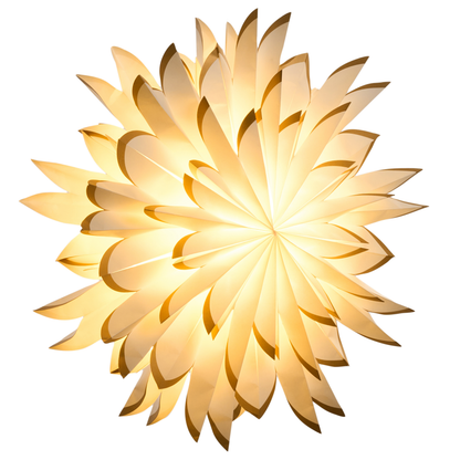 Hanging Star Light Off White Paper Shade Decoration