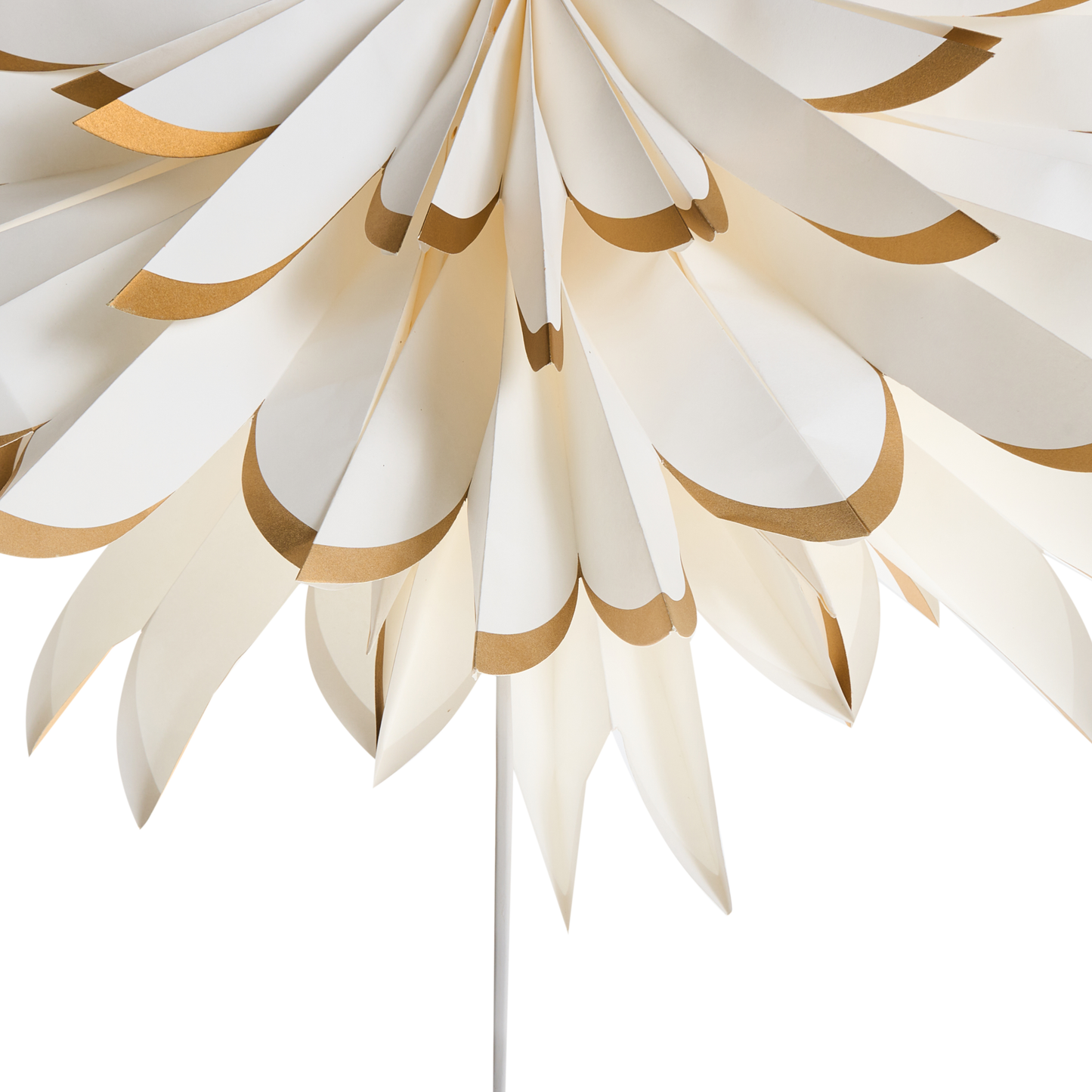 Hanging Star Light Off White Paper Shade Decoration