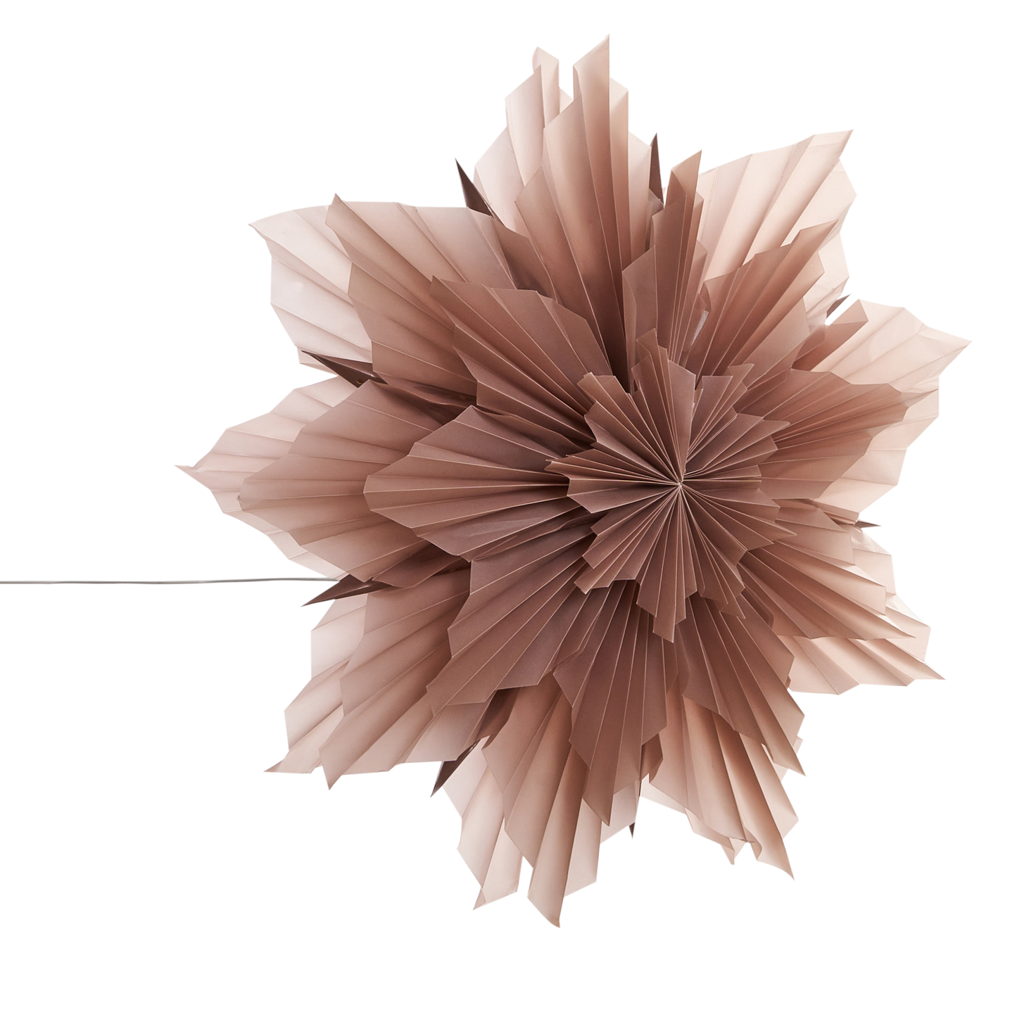 Pink Star Paper Shade Hanging Lamp Christmas Theme