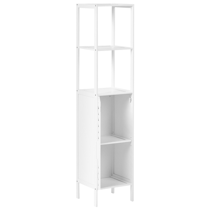 Bathroom Shelving Unit White With Door Minimalist
