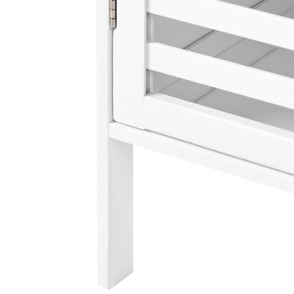 Bathroom Shelving Unit White With Door Minimalist