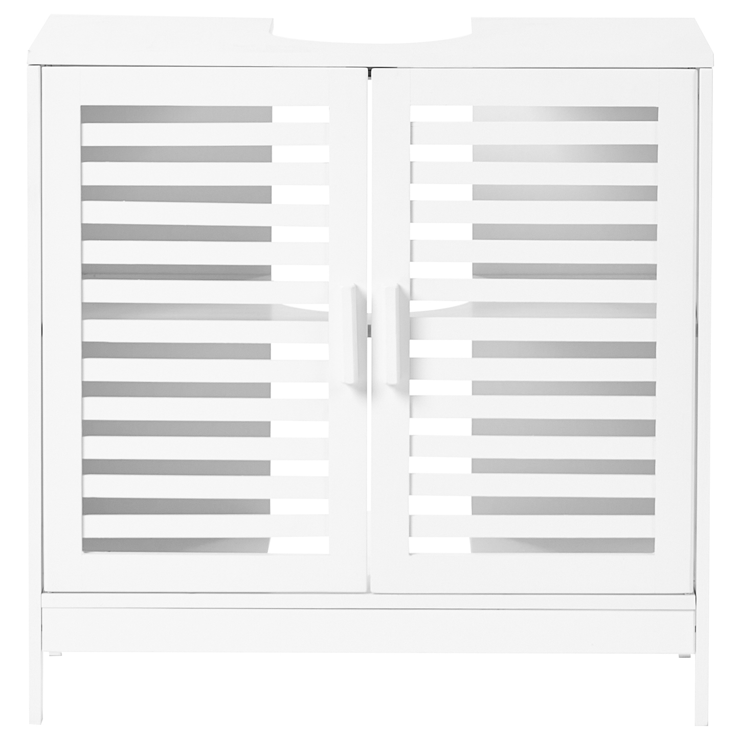 White Washbasin Cabinet Minimalist Bathroom Storage