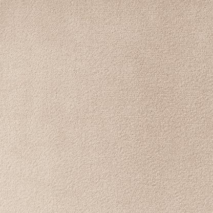 Velvet Pouffe Beige Round Footstool